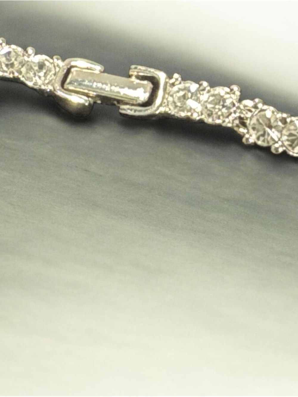 Signed Napier Sparkling Clear Rhinestone Y-Drop Lariat Necklace 18” Teardrop 32g - Picture 4 of 11